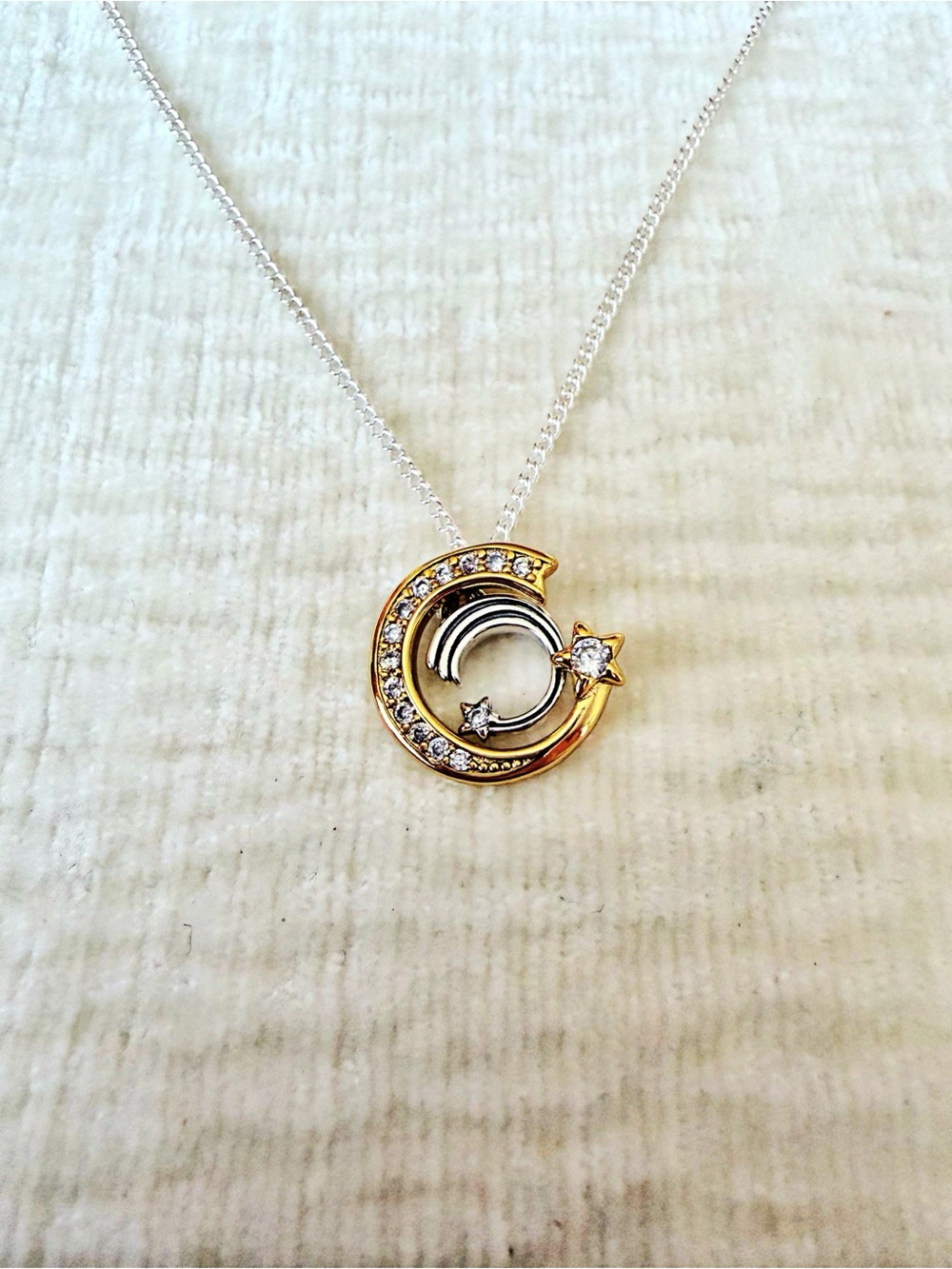 Pandora Shooting Star Necklace S925 14 k gold plated